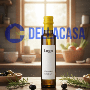 OLIO AROMATIZZATO AL LIMONE - Olio Della Casa Personalizzato con Etichetta Brandizzata Vetro 25cl
