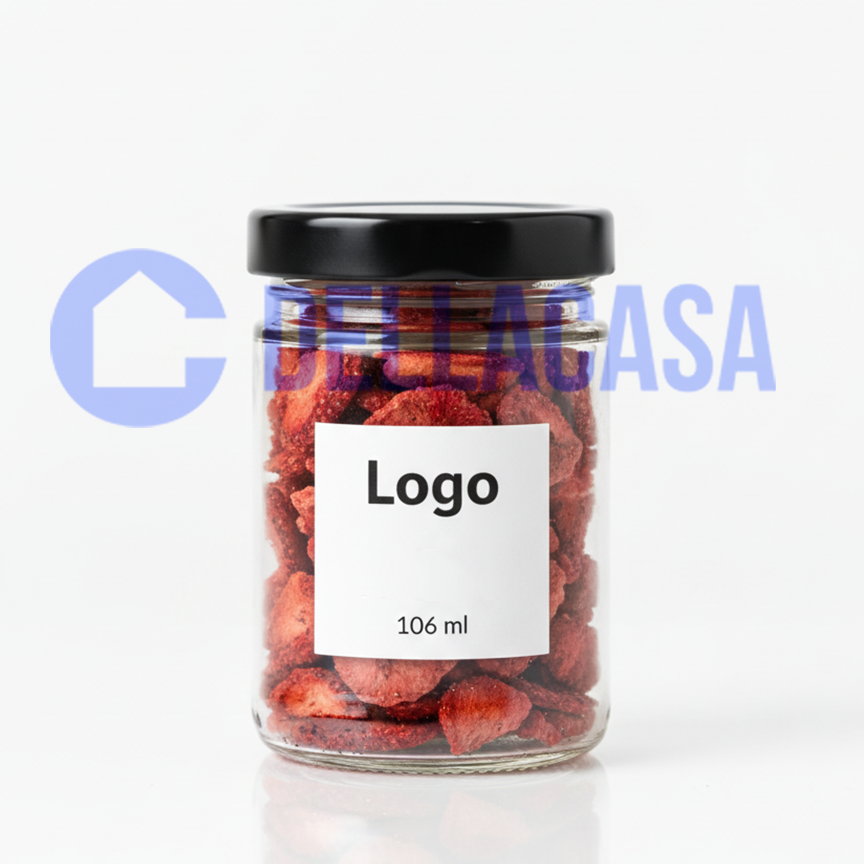 FRAGOLE DISIDRATATE - Della Casa Personalizzate con Etichetta Brandizzata Vetro 10gr - immagine 2