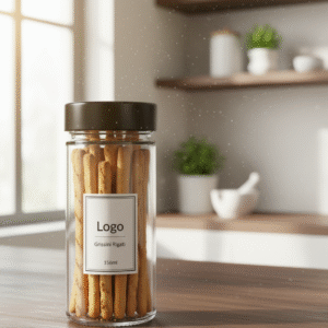 GRISSINETTI TRADIZIONALI - Della Casa Personalizzati con Etichetta Brandizzata Vetro 50gr