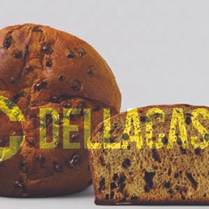 Panettone con Gocce ai 3 Cioccolati (senza lattosio) in cellophane neutro 750gr