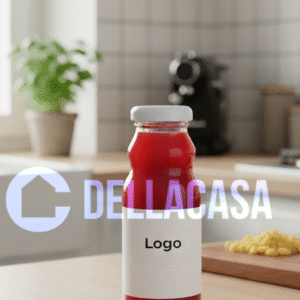 Lampone - Succo di frutta Della Casa Personalizzato con Etichetta Brandizzata Vetro 20cl